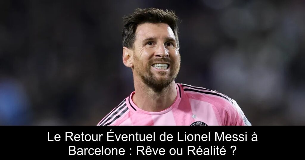 Le Retour Éventuel de Lionel Messi à Barcelone : Rêve ou Réalité ?