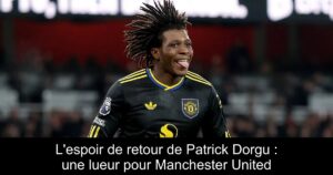 L&rsquo;espoir de retour de Patrick Dorgu : une lueur pour Manchester United