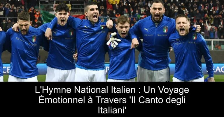 L'Hymne National Italien : Un Voyage Émotionnel à Travers 'Il Canto degli Italiani'