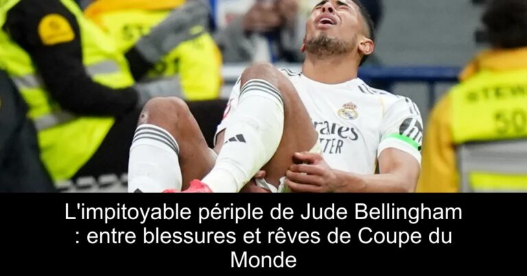 L'impitoyable périple de Jude Bellingham : entre blessures et rêves de Coupe du Monde