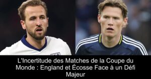 L&rsquo;Incertitude des Matches de la Coupe du Monde : England et Écosse Face à un Défi Majeur