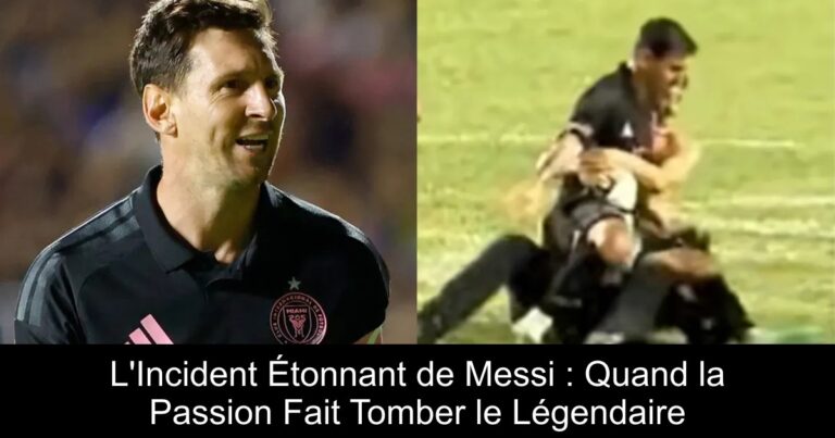 L'Incident Étonnant de Messi : Quand la Passion Fait Tomber le Légendaire