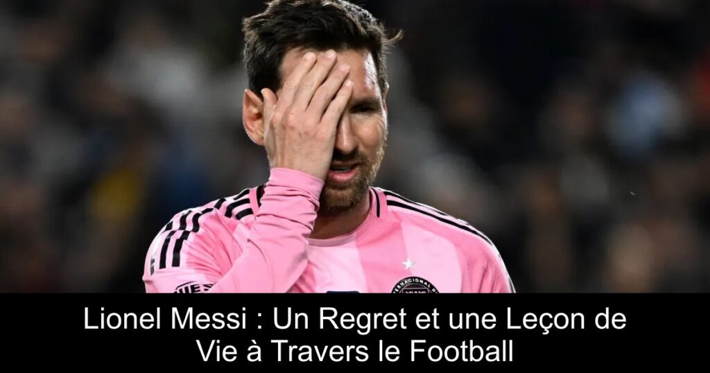 Lionel Messi : Un Regret et une Leçon de Vie à Travers le Football