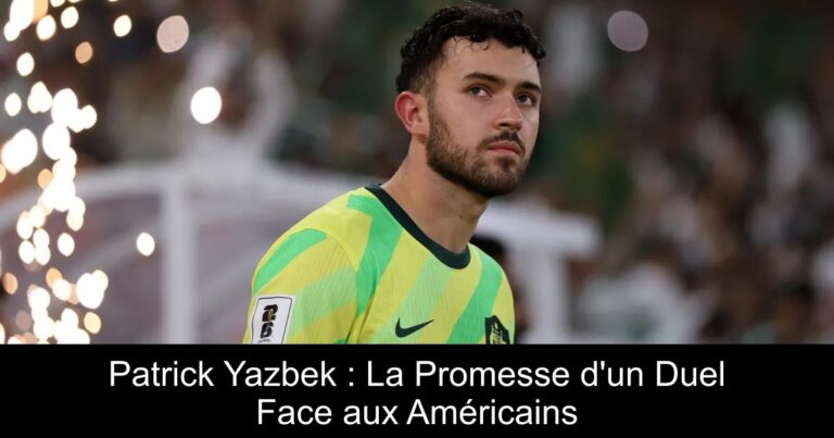 Patrick Yazbek : La Promesse d'un Duel Face aux Américains