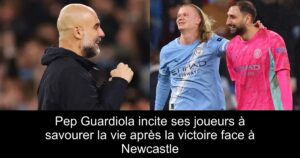 Pep Guardiola incite ses joueurs à savourer la vie après la victoire face à Newcastle