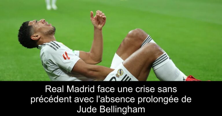 Real Madrid face une crise sans précédent avec l'absence prolongée de Jude Bellingham