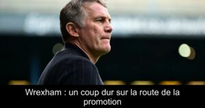 Wrexham : un coup dur sur la route de la promotion
