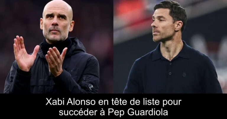 Xabi Alonso en tête de liste pour succéder à Pep Guardiola