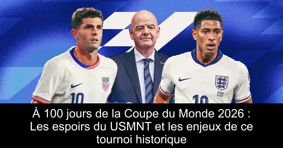 À 100 jours de la Coupe du Monde 2026 : Les espoirs du USMNT et les ...