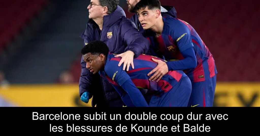 Barcelone subit un double coup dur avec les blessures de Kounde et Balde