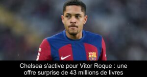 Chelsea s&rsquo;active pour Vitor Roque : une offre surprise de 43 millions de livres