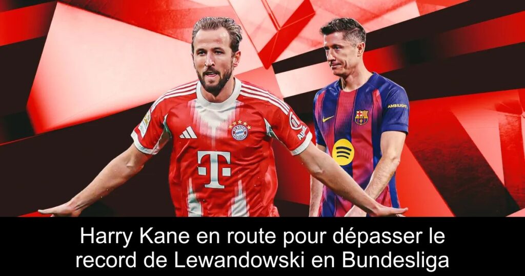 Harry Kane en route pour dépasser le record de Lewandowski en Bundesliga