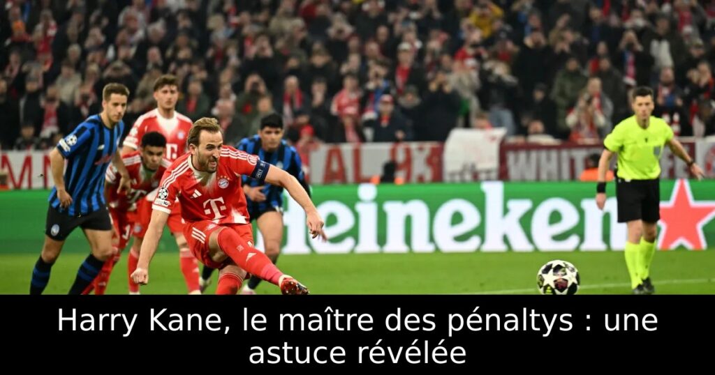 Harry Kane, le maître des pénaltys : une astuce révélée
