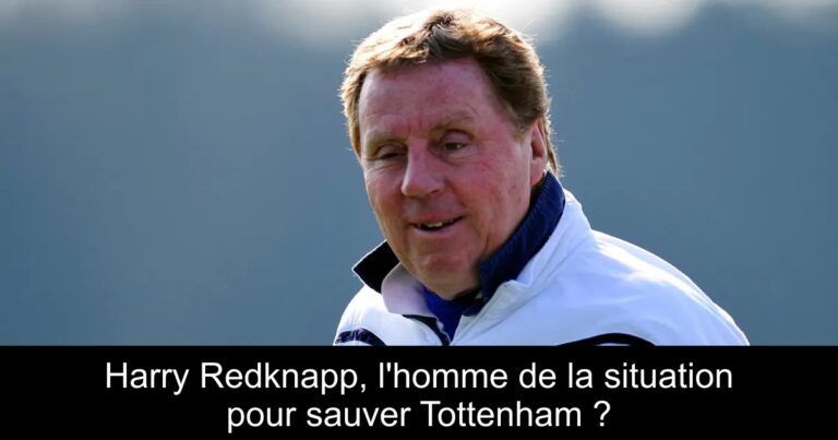 Harry Redknapp, l'homme de la situation pour sauver Tottenham ?