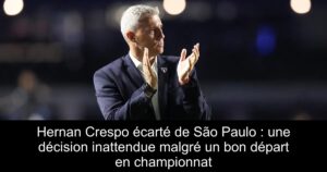 Hernan Crespo écarté de São Paulo : une décision inattendue malgré un bon départ en championnat