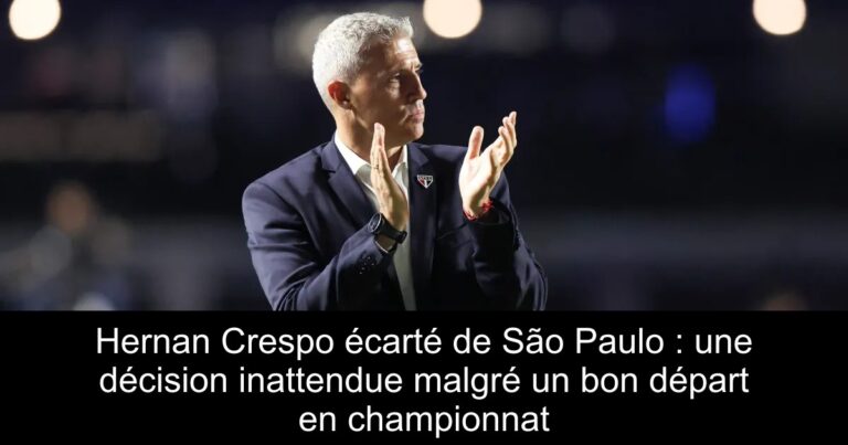 Hernan Crespo écarté de São Paulo : une décision inattendue malgré un bon départ en championnat