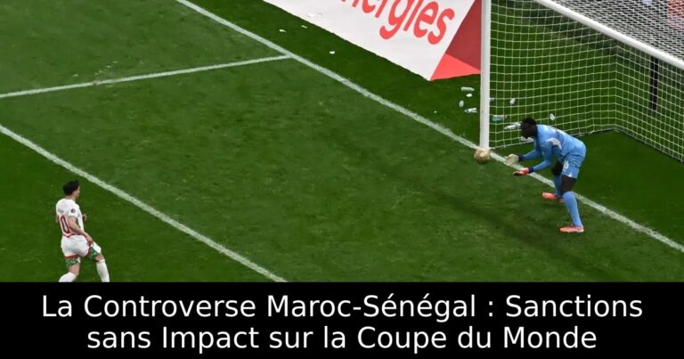 La Controverse Maroc-Sénégal : Sanctions sans Impact sur la Coupe du Monde