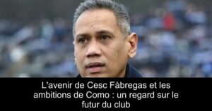 L&rsquo;avenir de Cesc Fàbregas et les ambitions de Como : un regard sur le futur du club