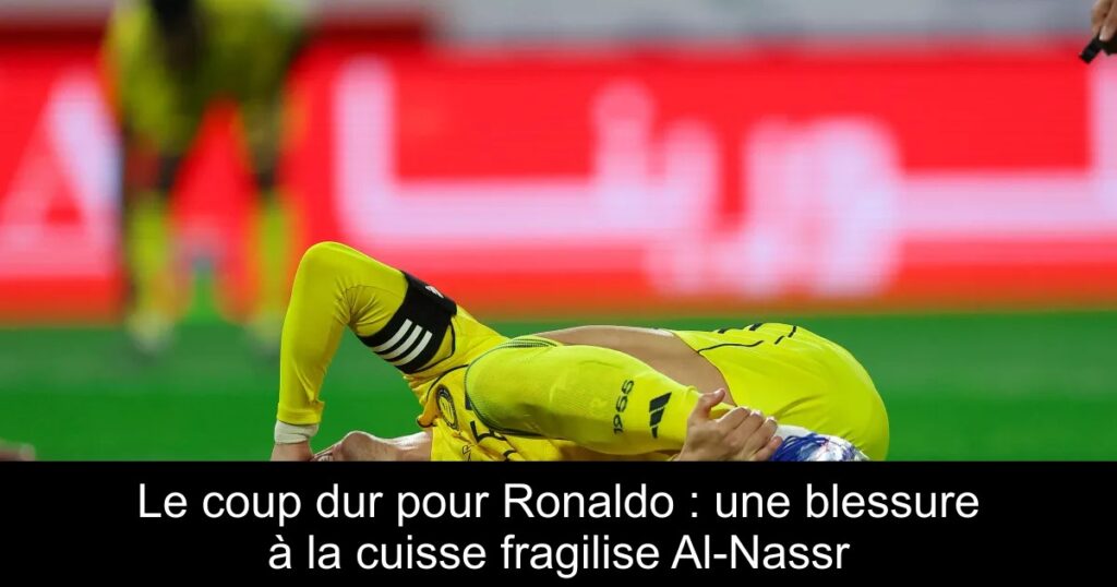 Le coup dur pour Ronaldo : une blessure à la cuisse fragilise Al-Nassr