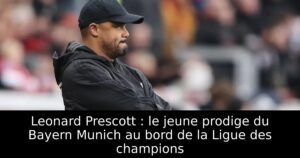 Leonard Prescott : le jeune prodige du Bayern Munich au bord de la Ligue des champions