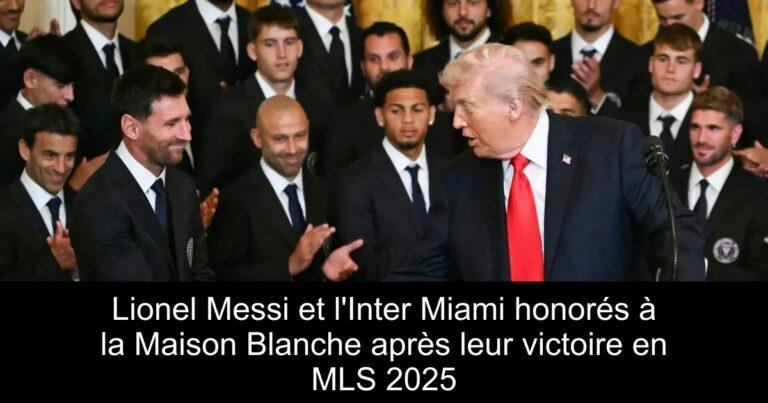 Lionel Messi et l'Inter Miami honorés à la Maison Blanche après leur victoire en MLS 2025