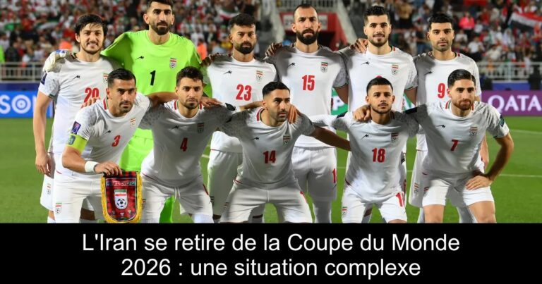 L'Iran se retire de la Coupe du Monde 2026 : une situation complexe