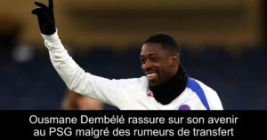 Ousmane Dembélé rassure sur son avenir au PSG malgré des rumeurs de transfert