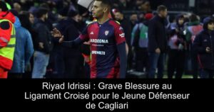Riyad Idrissi : Grave Blessure au Ligament Croisé pour le Jeune Défenseur de Cagliari