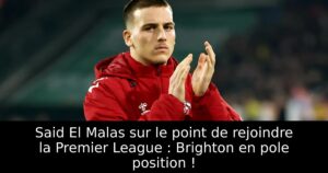 Said El Malas sur le point de rejoindre la Premier League : Brighton en pole position !