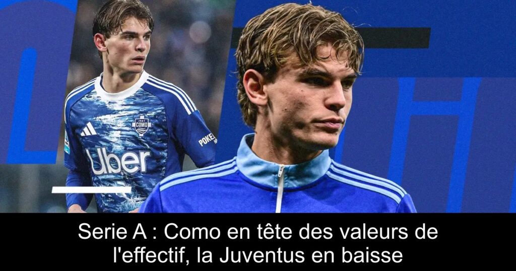 Serie A : Como en tête des valeurs de l&rsquo;effectif, la Juventus en baisse