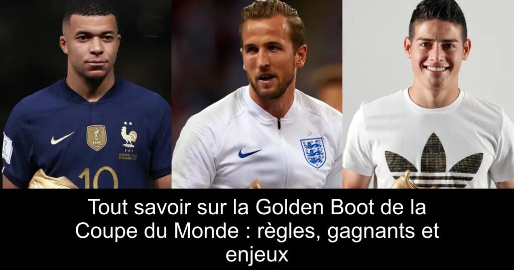Tout savoir sur la Golden Boot de la Coupe du Monde : règles, gagnants et enjeux