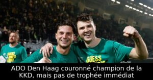 ADO Den Haag couronné champion de la KKD, mais pas de trophée immédiat