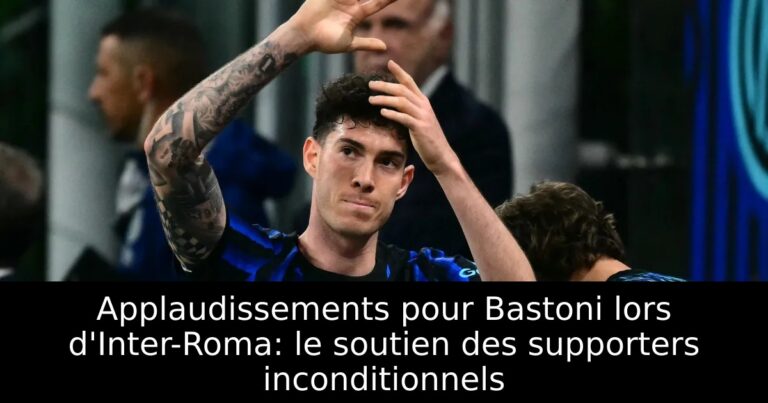 Applaudissements pour Bastoni lors d'Inter-Roma: le soutien des supporters inconditionnels