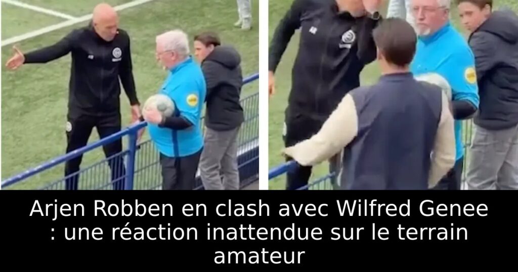 Arjen Robben en clash avec Wilfred Genee : une réaction inattendue sur le terrain amateur