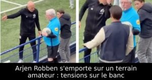 Arjen Robben s’emporte sur un terrain amateur : tensions sur le banc