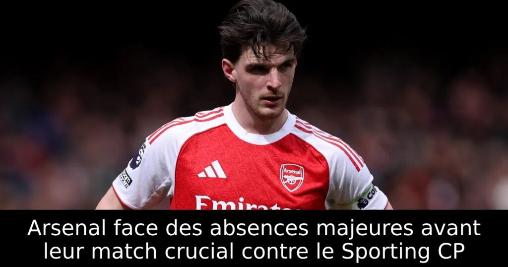 Arsenal face des absences majeures avant leur match crucial contre le Sporting CP