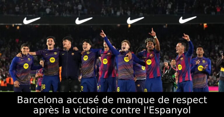 Barcelona accusé de manque de respect après la victoire contre l'Espanyol