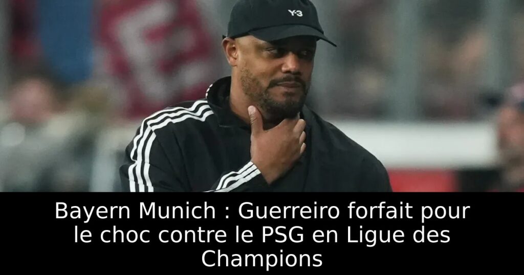 Bayern Munich : Guerreiro forfait pour le choc contre le PSG en Ligue des Champions