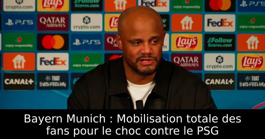 Bayern Munich : Mobilisation totale des fans pour le choc contre le PSG