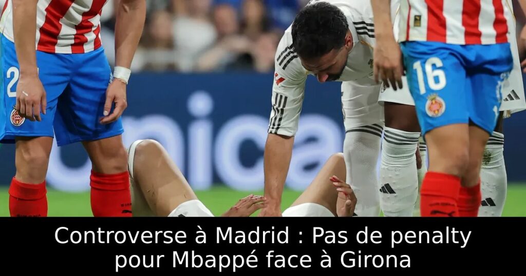 Controverse à Madrid : Pas de penalty pour Mbappé face à Girona