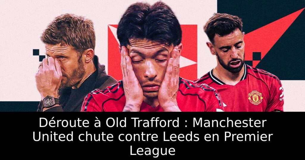 Déroute à Old Trafford : Manchester United chute contre Leeds en Premier League