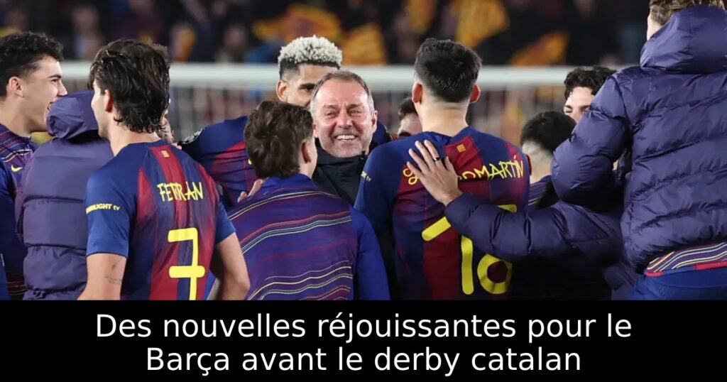 Des nouvelles réjouissantes pour le Barça avant le derby catalan