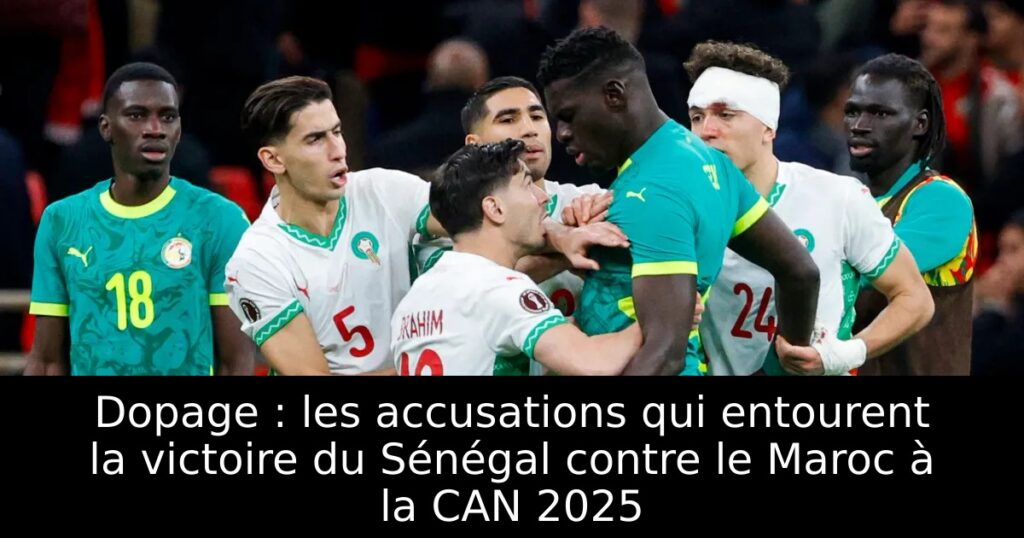 Dopage : les accusations qui entourent la victoire du Sénégal contre le Maroc à la CAN 2025