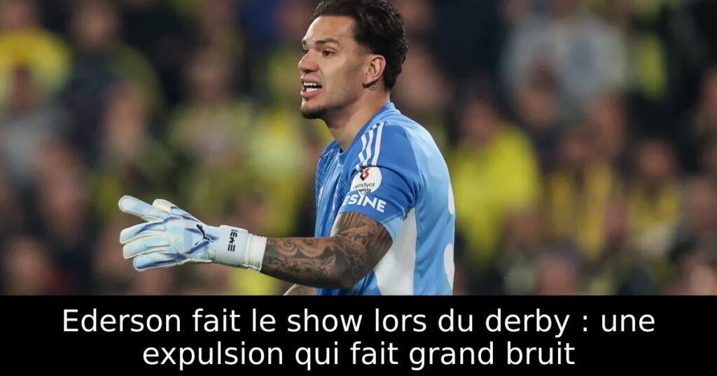 Ederson fait le show lors du derby : une expulsion qui fait grand bruit