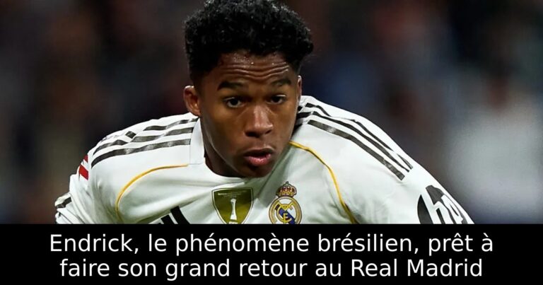 Endrick, le phénomène brésilien, prêt à faire son grand retour au Real Madrid