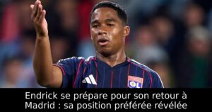 Endrick se prépare pour son retour à Madrid : sa position préférée révélée