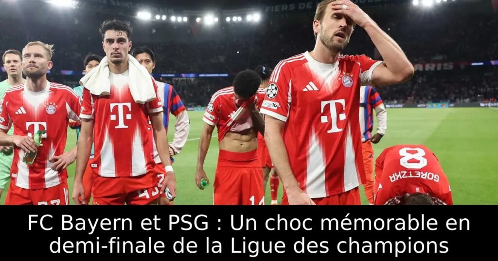 FC Bayern et PSG : Un choc mémorable en demi-finale de la Ligue des champions