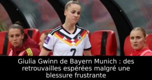 Giulia Gwinn de Bayern Munich : des retrouvailles espérées malgré une blessure frustrante