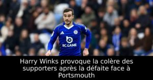 Harry Winks provoque la colère des supporters après la défaite face à Portsmouth