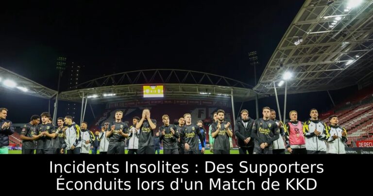Incidents Insolites : Des Supporters Éconduits lors d'un Match de KKD
